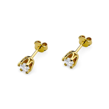 Przejdź do produktu Kolczyki z żółtego złota 585 z diamentami 0,60ct The Diamonds