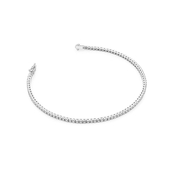 Bransoletka z białego złota 585 z diamentami 0,45ct The Diamonds BR-39150-0,45ct-b