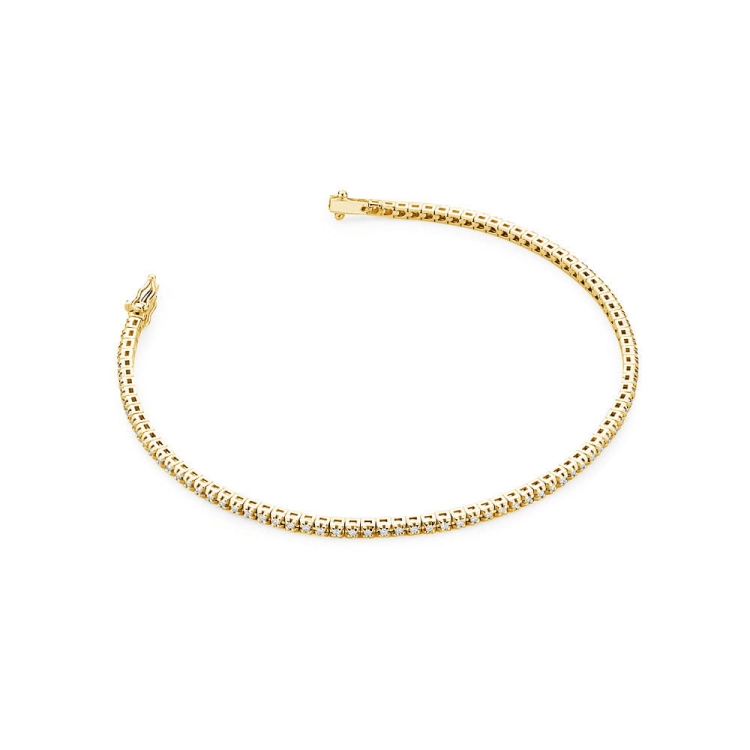 Bransoletka z żółtego złota 585 z diamentami 0,50ct The Diamonds BR-39150-0,50ct