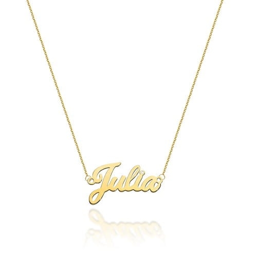 Naszyjnik z żółtego złota z diamentem 0,005ct Julia The Diamonds BC-67-Julia