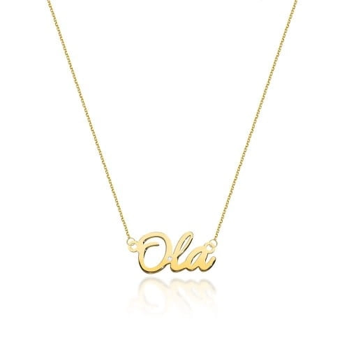 Naszyjnik z żółtego złota z diamentem 0,005ct Ola The Diamonds BC-67-Ola