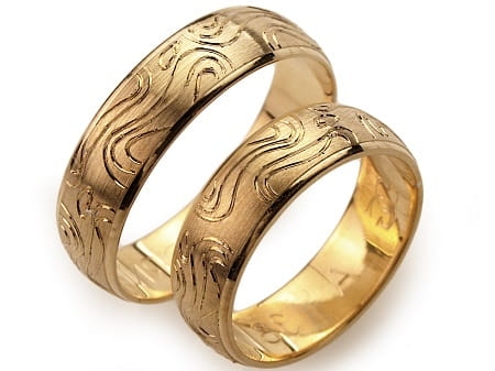 Obrączki ślubne z różowego złota półokrągłe 6mm Always A038-r