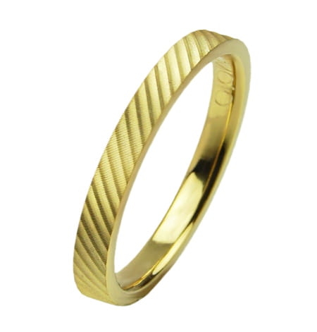 Obrączka modułowa z żółtego złota płaska 2mm Modular M010-2mm