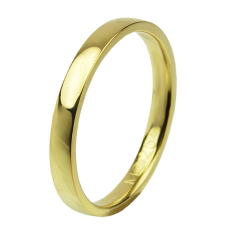 Obrączka modułowa z żółtego złota półokrągła 2mm Modular M025