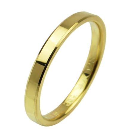 Przejdź do produktu Obrączka modułowa z żółtego złota fazowana 2mm Modular 