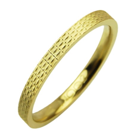 Przejdź do produktu Obrączka modułowa z żółtego złota płaska 2mm Modular