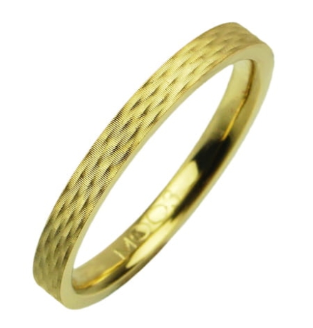 Przejdź do produktu Obrączka modułowa z żółtego złota płaska 2mm Modular