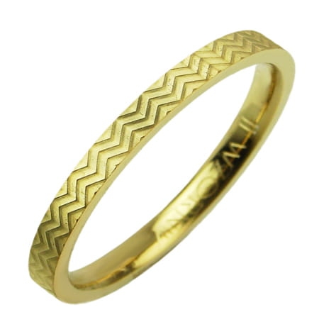 Obrączka modułowa z żółtego złota płaska 2mm Modular M005-2mm