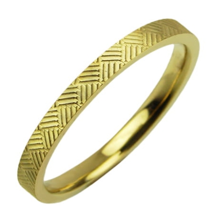 Przejdź do produktu Obrączka modułowa z żółtego złota płaska 2mm Modular