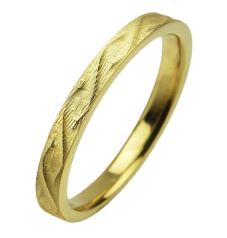 Obrączka modułowa z żółtego złota płaska 2mm Modular M018-2mm