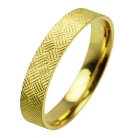 Przejdź do produktu Obrączka modułowa z żółtego złota płaska 4mm Modular