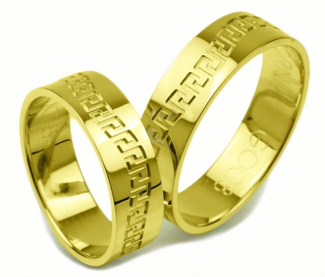 Przejdź do produktu Obrączki ślubne z żółtego złota płaskie 6mm Glamour 