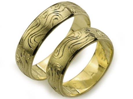 Przejdź do produktu Obrączki ślubne z żółtego złota półokrągłe 6mm Always