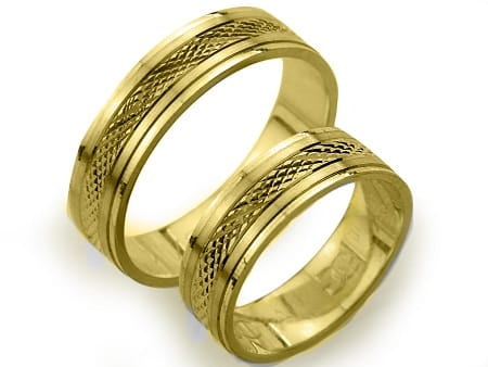 Przejdź do produktu Obrączki ślubne z żółtego złota płaskie 6mm Always