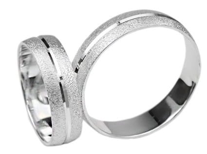Srebrne obrączki ślubne półokrągłe 5mm Silvery Sv001