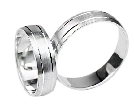 Srebrne obrączki ślubne półokrągłe 5mm Silvery Sv002