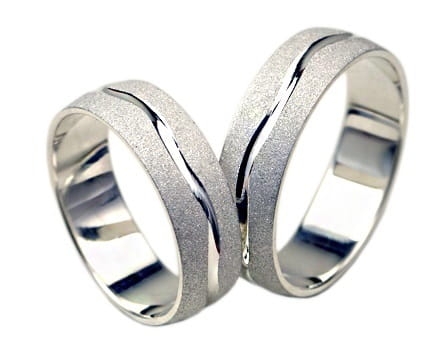 Srebrne obrączki ślubne półokrągłe 6mm Silvery Sv005