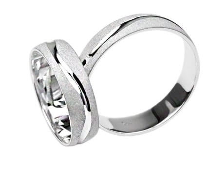 Srebrne obrączki ślubne półokrągłe 6mm Silvery Sv014
