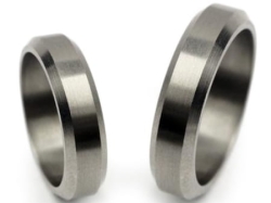Obrączki ślubne z tytanu fazowane 5mm Tytanowe T002