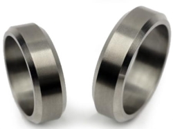 Obrączki ślubne z tytanu fazowane 6mm Tytanowe T003