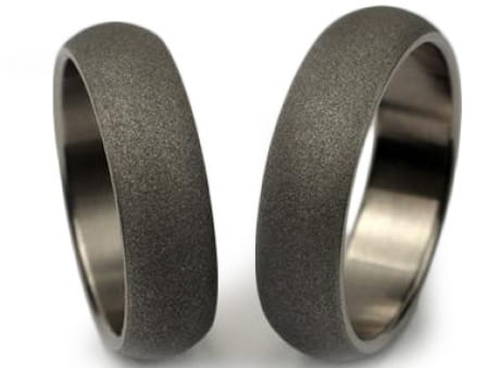 Obrączki ślubne z tytanu półokrągłe 6mm Tytanowe T015