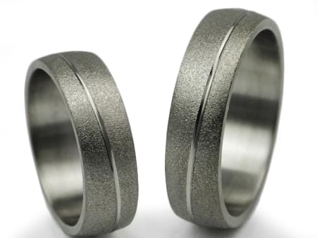 Obrączki ślubne z tytanu półokrągłe 6mm Tytanowe T034