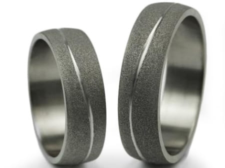 Obrączki ślubne z tytanu półokrągłe 6mm Tytanowe T035