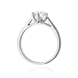 Pierścionek zaręczynowy z białego złota z diamentem 0,70ct Fire Of Love GW-543-0,70ct-b
